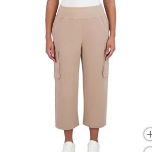 NWT SAGE Women's Cargo Pant, Tan Cargo Pants Size L, 4- ways stretch